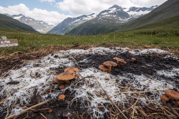 Alpine mycoremediation process