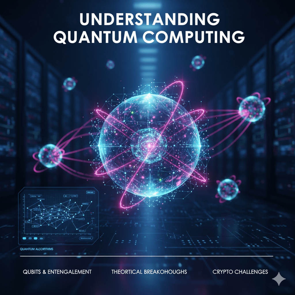 A visualization of a qubit, key to understanding quantum computing.