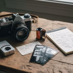 Film photography tips showing a vintage camera